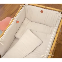Sevira Kids Oreiller plat en gaze de coton Jeanne* Oreiller Moelleux