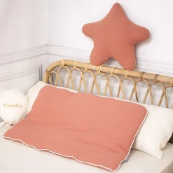 Sevira Kids Oreiller plat en gaze de coton Jeanne* Oreiller Moelleux