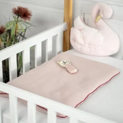 Sevira Kids Oreiller plat en gaze de coton Jeanne* Oreiller Moelleux