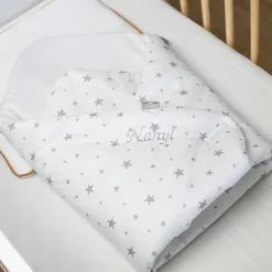 Sevira Kids Oreiller plat en gaze de coton Jeanne* Oreiller Moelleux