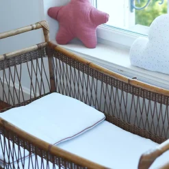 Sevira Kids Oreiller plat en gaze de coton Jeanne* Oreiller Moelleux