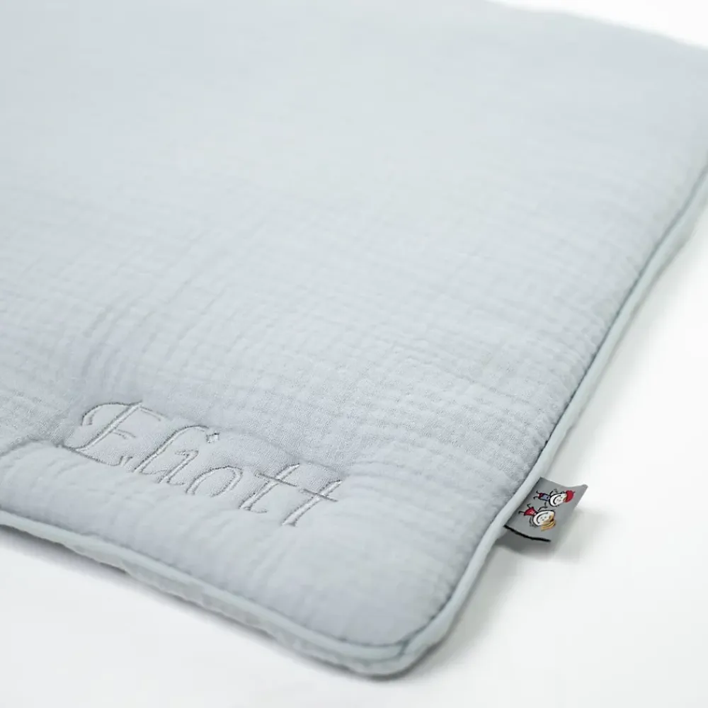 Sevira Kids Oreiller plat en gaze de coton Jeanne* Oreiller Moelleux