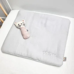 Oreiller plat en gaze de coton Jeanne><noscript><img width=