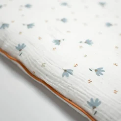 Oreiller plat réversible en gaze de coton Bleuet>Sevira Kids Discount