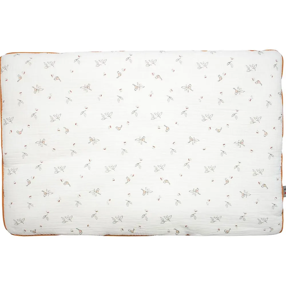 Sevira Kids Oreiller plat réversible en gaze de coton Melody* Oreiller Moelleux