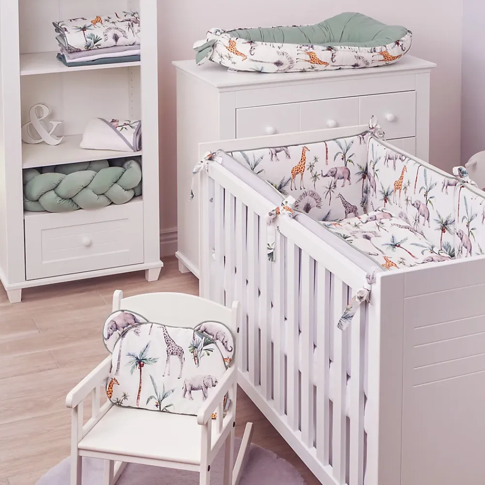 Sevira Kids Oreiller plat réversible en coton Safari* Oreiller Moelleux