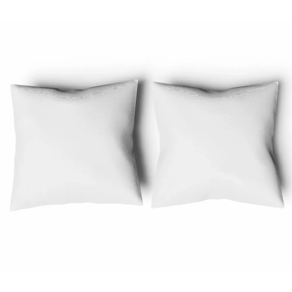 Promolinge Oreiller rectangulaire ou carré moelleux 100% Polyester Fibres Creuses Coussin Promo Linge 60x60 cm Lot de 2* Oreiller Moelleux