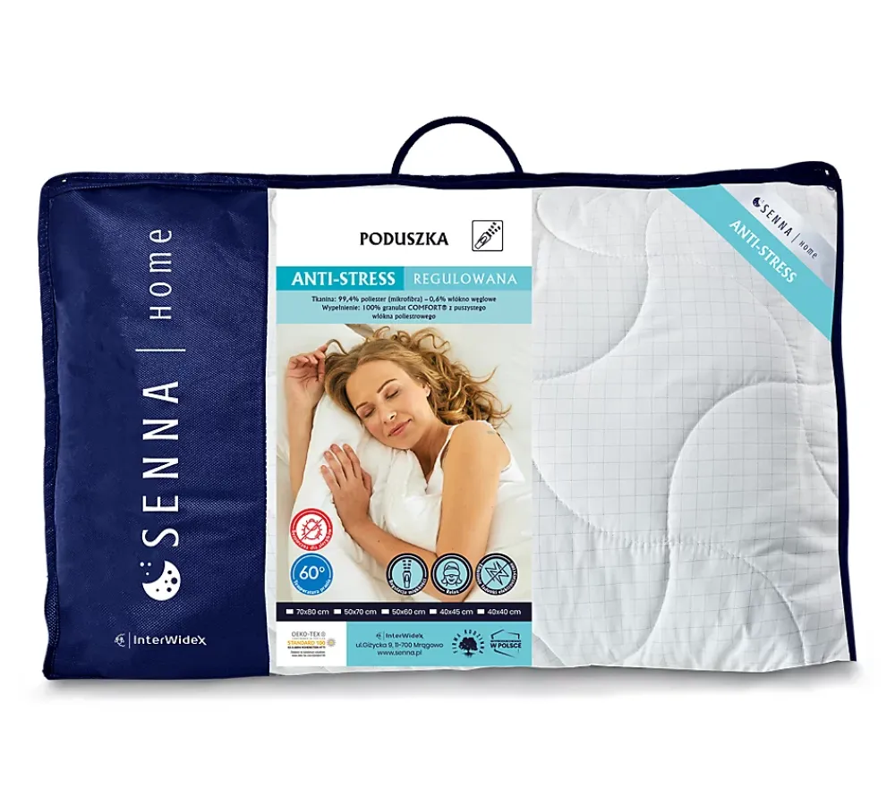 Senna Home Oreiller 50x60 ANTI STRESS 600g* Oreiller Moelleux