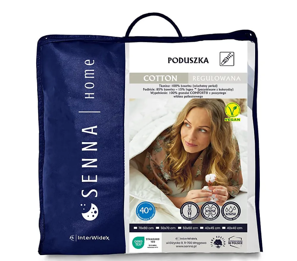 Senna Home Oreiller 60x60 COTTON 700g* Oreiller Moelleux