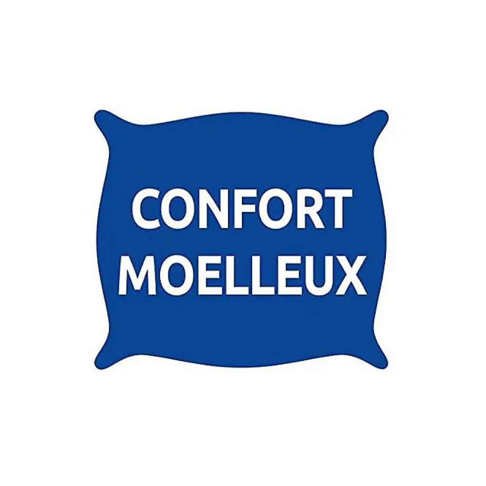 Bleu Calin Oreillers 60 x 60 cm Lot de 2 Anti acariens traité ESSENTIAL* Oreiller Moelleux