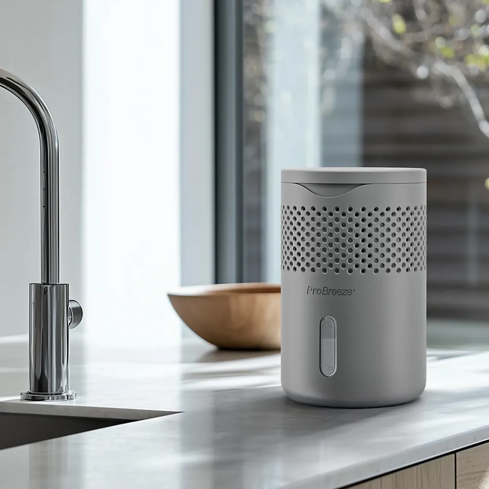 Pro Breeze Osmo Déshumidificateur 1,3L avec pastille de 700g - Gris* Déshumidificateur D'Air
