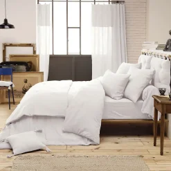 Altobuy OUREA - Chemin de Lit 90x200cm Capitonné Gaze de Coton Chantilly* Boutis, Couvre-Lit, Édredon