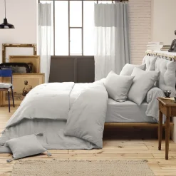 Altobuy OUREA - Chemin de Lit 90x200cm Capitonné Gaze de Coton Nuage* Boutis, Couvre-Lit, Édredon