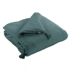 OUREA - Chemin de Lit 90x200cm Capitonné Gaze de Coton Canard>Altobuy Outlet