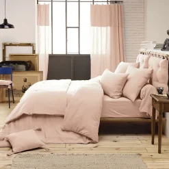 Altobuy OUREA - Chemin de Lit 90x200cm Capitonné Gaze de Coton Guimauve* Boutis, Couvre-Lit, Édredon