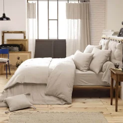 OUREA - Chemin de Lit 90x200cm Capitonné Gaze de Coton Pampa><noscript><img width=