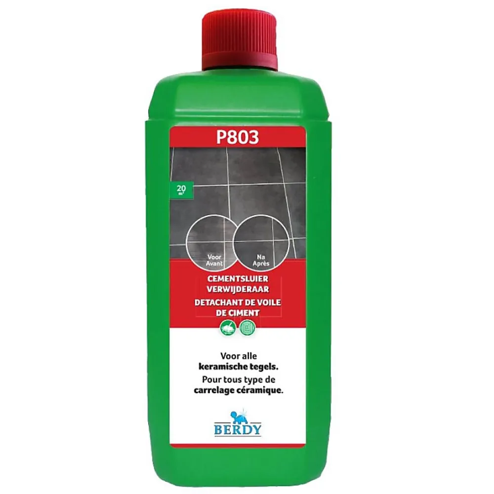 Berdy P803 - Détachant voile de ciment - - 1 L* Nettoyant Et Entretien Pour Sol