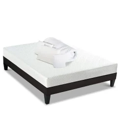 Bellecour Pack Absolu 160x200 cm Matelas Mousse + Sommier Bois + Accessoires* Ensemble Sommier Et Matelas