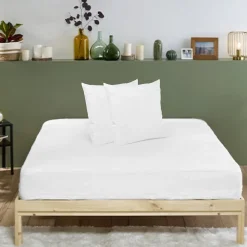 Bleu Calin Pack ANTI-PUNAISES DE LIT Protège-matelas 160x200cm + 2 Protège oreillers 63x63cm imperméables* Protège Matelas