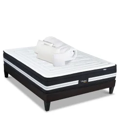 Pack Chambord 90x200 cm Matelas Ressorts + Sommier Bois + Accessoires>Bellecour Hot