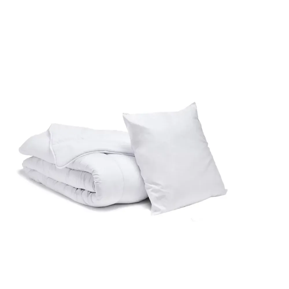 Bleu Calin Pack ÉCONOMIQUE Couette tempérée 140x200 cm + 1 Oreiller moelleux 60x60 cm* Couette