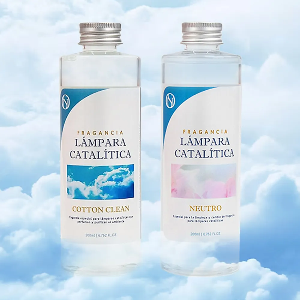 Pack économique Lampe Catalytique Orange Waves + Parfum Cotton Clean (200 ml) + Nettoyant Neutre (200 ml) + Mèche de Rechange>Mamamanuela Discount