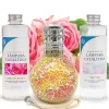 Mamamanuela Pack économique Lampe Catalytique Mosaïque Bicolore + Parfum Bed of Roses (500 ml) + Nettoyant Neutre (200 ml) + Mèche de Rechange* Désodorisant Et Parfum D'Ambiance