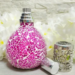 Pack économique Lampe Catalytique Mosaïque Fuchsia + Caribbean Passion (200 ml) + Nettoyant Neutre (200 ml) + Mèche de Rechange>Mamamanuela Sale