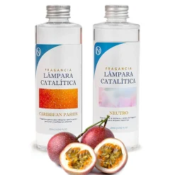 Pack économique Lampe Catalytique Mosaïque Fuchsia + Caribbean Passion (200 ml) + Nettoyant Neutre (200 ml) + Mèche de Rechange><noscript><img width=