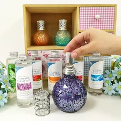 Mamamanuela Pack économique Lampe Catalytique Drops Orange + Parfum Mountain Mint (500 ml) + Nettoyant Neutre (200 ml) + Mèche de Rechange* Désodorisant Et Parfum D'Ambiance
