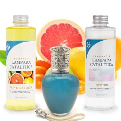 Pack économique Lampe Catalytique Aqua Marina + Parfum Winter Citrus (200 ml) + Nettoyant Neutre (200 ml) + Mèche de Rechange>Mamamanuela Discount