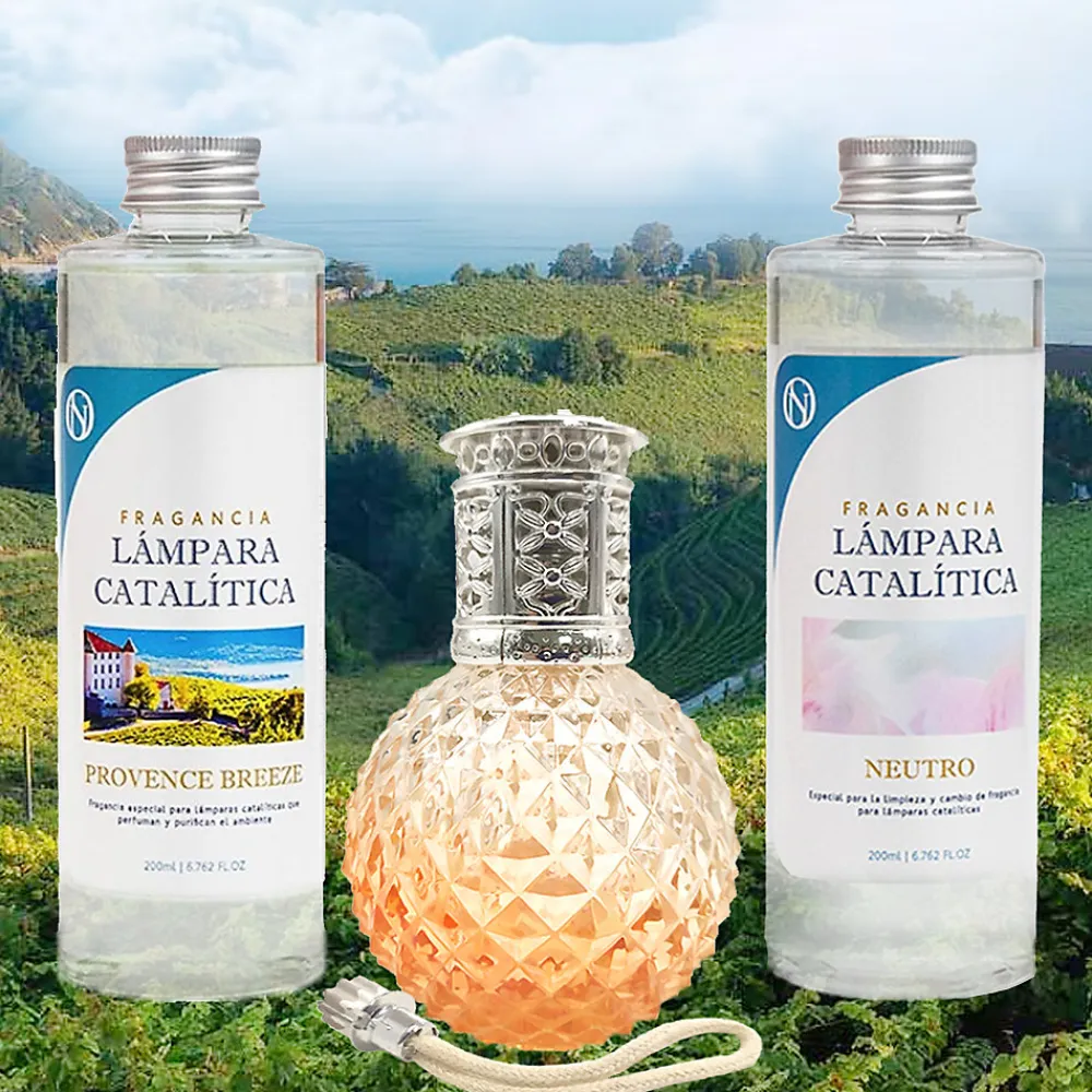 Pack économique Lampe Catalytique Orange Diamonds + Provence Breeze (200 ml) + Nettoyant Neutre (200 ml) + Mèche de Rechange>Mamamanuela Clearance