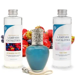 Pack économique Lampe Catalytique Aqua Marina + Parfum Summer Fruits (500 ml) + Nettoyant Neutre (200 ml) + Mèche de Rechange>Mamamanuela Discount