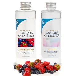 Pack économique Lampe Catalytique Aqua Marina + Parfum Summer Fruits (500 ml) + Nettoyant Neutre (200 ml) + Mèche de Rechange><noscript><img width=