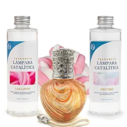 Pack économique Lampe Catalytique Orange Waves + Parfum Lollipop (500 ml) + Nettoyant Neutre (200 ml) + Mèche de Rechange>Mamamanuela Sale