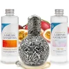 Pack économique Lampe Catalytique Mosaïque Noir + Parfum Caribbean Passion (200 ml) + Nettoyant Neutre (200 ml) + Mèche Rechange>Mamamanuela New