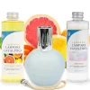 Pack économique Lampe Catalytique Bleu-Gris Mat + Parfum Winter Citrus (200 ml) + Nettoyant Neutre (200 ml) + Mèche de Rechange>Mamamanuela Clearance