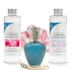 Pack économique Lampe Catalytique Aqua Marina + Parfum Lollipop (500 ml) + Nettoyant Neutre (200 ml) + Mèche de Rechange>Mamamanuela New