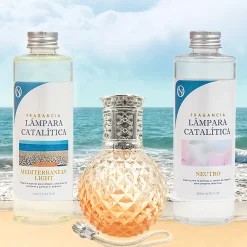 Pack économique Lampe Catalytique Orange Diamonds + Mediterranean Light (200 ml) + Nettoyant Neutre (200 ml) + Mèche de Rechange>Mamamanuela Outlet