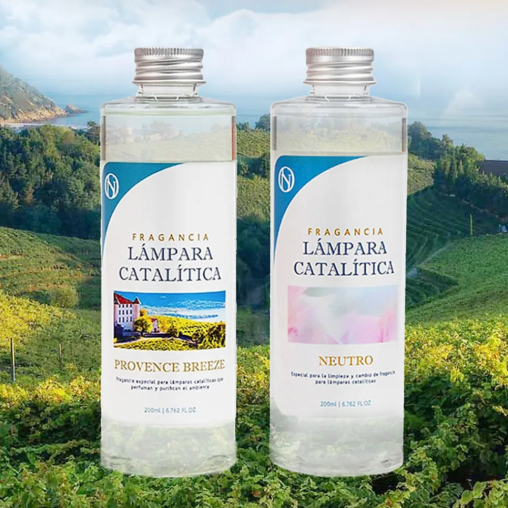 Pack économique Lampe Catalytique Orange Waves + Parfum Provence Breeze (500 ml) + Nettoyant Neutre (200 ml) + Mèche de Rechange>Mamamanuela Best