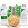 Pack économique Lampe Catalytique Mosaïque Bicolore + Parfum Mountain Mint (200ml) + Nettoyant Neutre (200ml) + Mèche Rechange>Mamamanuela New