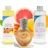 Pack économique Lampe Catalytique Orange Waves + Parfum Winter Citrus (200 ml) + Nettoyant Neutre (200 ml) + Mèche de Rechange>Mamamanuela Hot