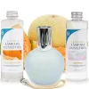 Mamamanuela Pack économique Lampe Catalytique Bleu Gris Mat + Parfum Waikiki Melon (500 ml) + Nettoyant Neutre (200 ml) + Mèche de Rechange* Désodorisant Et Parfum D'Ambiance