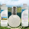 Mamamanuela Pack économique Lampe Catalytique Mosaïque Blanc + Parfum Provence Breeze (500 ml) + Nettoyant Neutre (200 ml) + Mèche Rechange* Désodorisant Et Parfum D'Ambiance