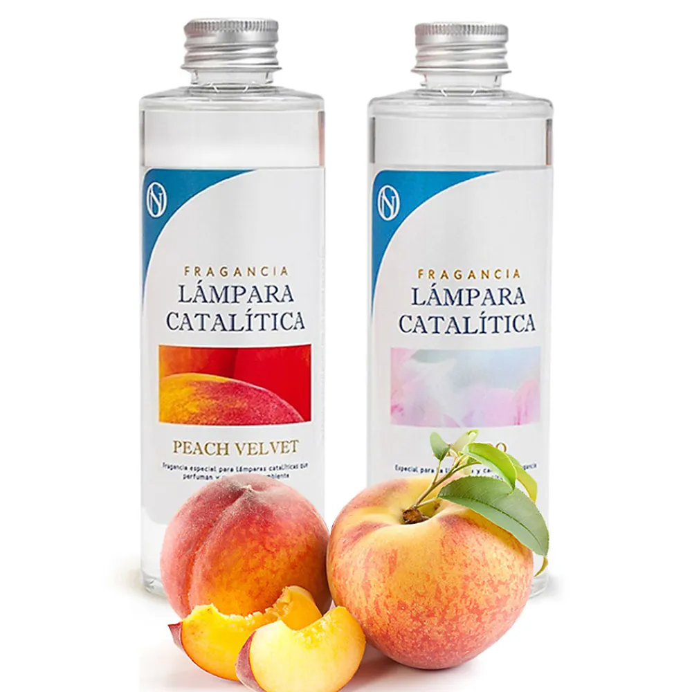 Pack économique Lampe Catalytique Mosaïque Fuchsia + Parfum Peach Velvet (500 ml) + Nettoyant Neutre (200 ml) + Mèche de Rechange>Mamamanuela