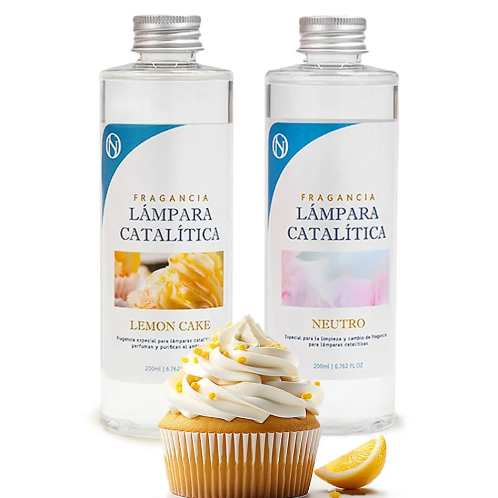 Pack économique Lampe Catalytique Aqua Marina + Parfum Lemon Cake (500 ml) + Nettoyant Neutre (200 ml) + Mèche de Rechange>Mamamanuela New