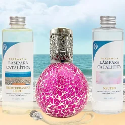 Pack économique Mosaïque Fuchsia + Parfum Mediterranean Light (500 ml) + Nettoyant neutre (200 ml) + Mèche de rechange>Mamamanuela Outlet