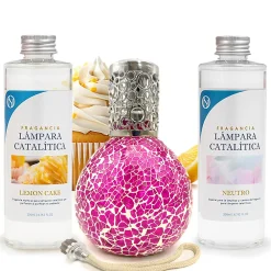 Pack économique Mosaïque Fuchsia + Parfum Lemon Cake (500 ml) + Nettoyant neutre (200 ml) + Mèche de rechange>Mamamanuela Hot