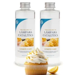 Mamamanuela Pack économique 2x Parfum de lampe catalytique 500ml: Arôme Lemon Cake. Profitez plus longtemps de votre parfum préféré* Désodorisant Et Parfum D'Ambiance
