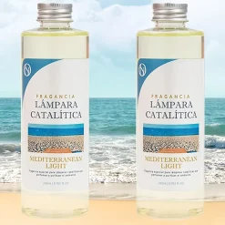 Mamamanuela Pack économique 2x Parfum lampe catalytique 200 ml : Arôme Mediterranean Light. Profitez plus longtemps de votre parfum préféré* Désodorisant Et Parfum D'Ambiance